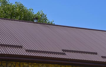 typical Lower Blandford St Mary corrugated roof uses